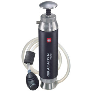 Katadyn Pocket Wasserfilter. Ein fast unzerstörbarer High End Wasserfilter mit einem Kompaktem Packmaß und einer sehr hohen Lebensdauer für 1-4 Personen.