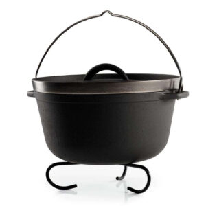 GSI Outdoors Guidecast Dutch Oven, der vielseitig einsetzbare Schmortopf, den man auch auf dem Induktionsherd benutzen kann. Fassungsvermögen  4,7 Liter.