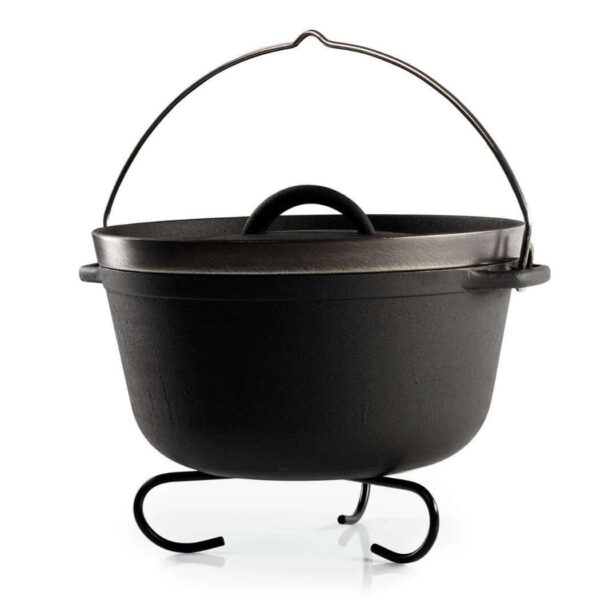GSI Outdoors Guidecast Dutch Oven, der vielseitig einsetzbare Schmortopf, den man auch auf dem Induktionsherd benutzen kann. Fassungsvermögen  4,7 Liter.