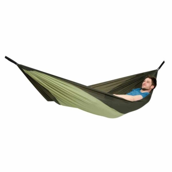 Amazonas Hängematte Silk Traveller Thermo Ultra-Light mit angenähtem Fach für eine Isomatte und angenähtem Packsack