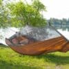 Amazonas Hängematte Ultra-Light Moskito-Traveller Pro mit imprägnierter Oberfläche, angenähtem Packsack und integriertem Moskitonetz