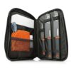 Das GSI Outdoors Santoku Messerset ist ein Gourmet-Zubereitungsset, das sich perfekt zum Camping, am Strand oder beim Kochen im Garten eignet.