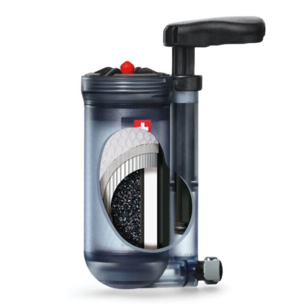 Katadyn Hiker Pro Wasserfilter Kleiner, Kompakter Filter für 1-2 Personen mit einem einfachen Pumpmechanismus. Perfekt für Rucksackreisen.