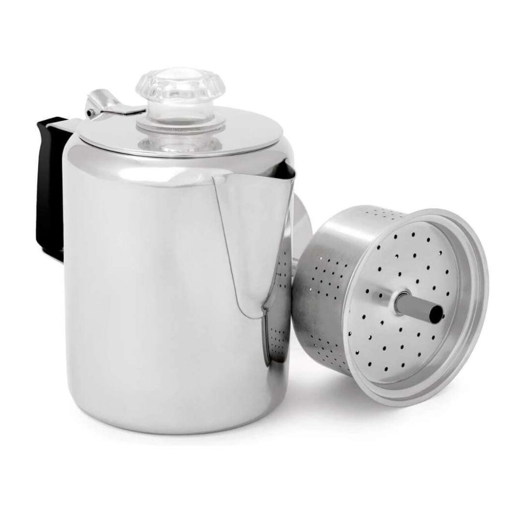 GSI Outdoors Glacier Stainless Coffee Percolator 1300ml