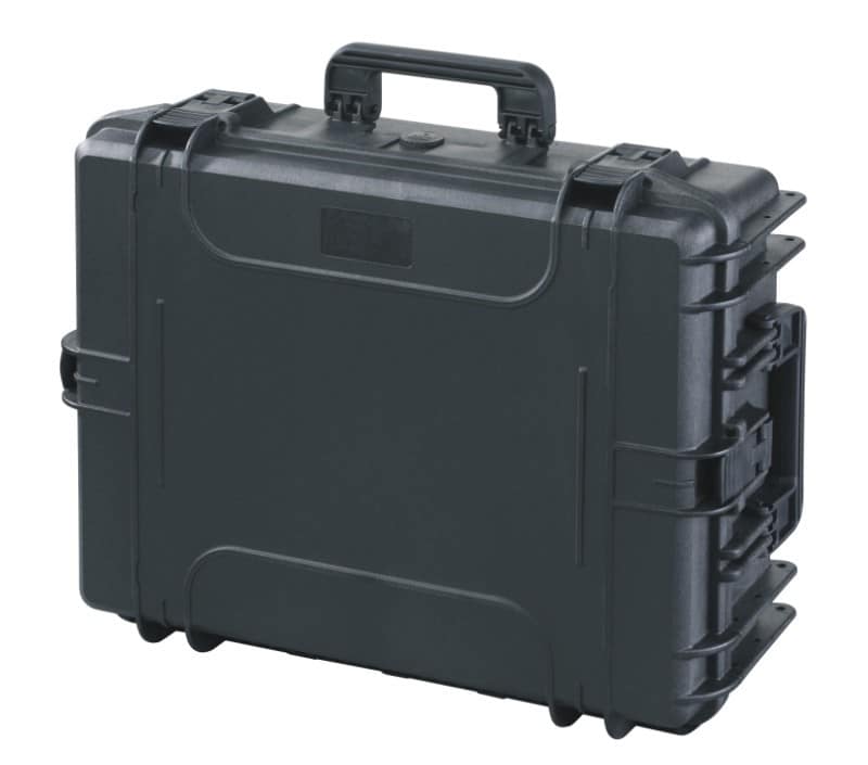 Max Transportkoffer 540H245 schwarzer kunsstoffkoffer leer