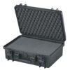 Max Transportkoffer 430H160 schwarzer kunsstoffkoffer, leer