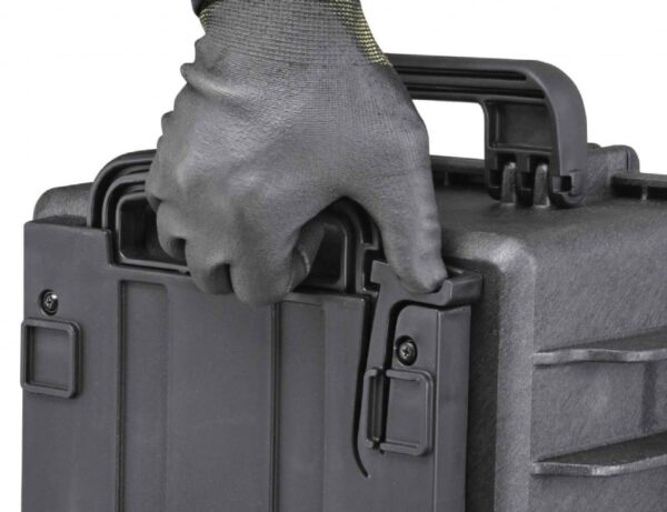 Max Transportkoffer 520H200 schwarzer kunsstoffkoffer leer