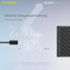 Nitecore NB20000 Powerbank gehört zu den Leichtesten und Kompaktesten, was bei mobilen Stromversorgungen heutzutage zu finden ist.