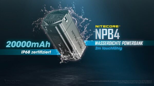 Nitecore NPB4 Powerbank ist die Steigerung von Robustheit. Die kompakte Stromversorgung von Nitecore ist für extremste Beanspruchung ausgelegt