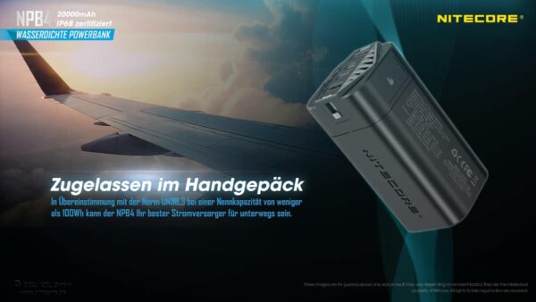 Nitecore NPB4 Powerbank ist die Steigerung von Robustheit. Die kompakte Stromversorgung von Nitecore ist für extremste Beanspruchung ausgelegt