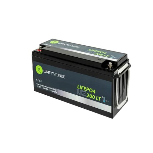 WATTSTUNDE LIX200-LT LiFePo4 ist eine zuverlässige Batterie für kalte Jahreszeiten mit integriertem Heizfließ mit breitem Anwendungsspektrum.