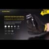 Nitecore MT21C Taschenlampe mit 90 Grad schwenkbaren Kopf und einer Leuchtweite bis zu 184m, der Batteriedeckel magnetisch und daher vielseitig einsetzbar