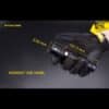 Nitecore MT21C Taschenlampe mit 90 Grad schwenkbaren Kopf und einer Leuchtweite bis zu 184m, der Batteriedeckel magnetisch und daher vielseitig einsetzbar